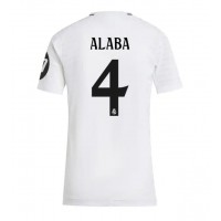 Camiseta Real Madrid David Alaba #4 Primera Equipación para mujer 2024-25 manga corta